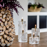 Olielamp | Cylinder hammered brass